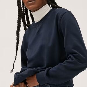 Everlane The French Terry Uniform Crewneck Sweatshirt Basic Grunge Casual Large